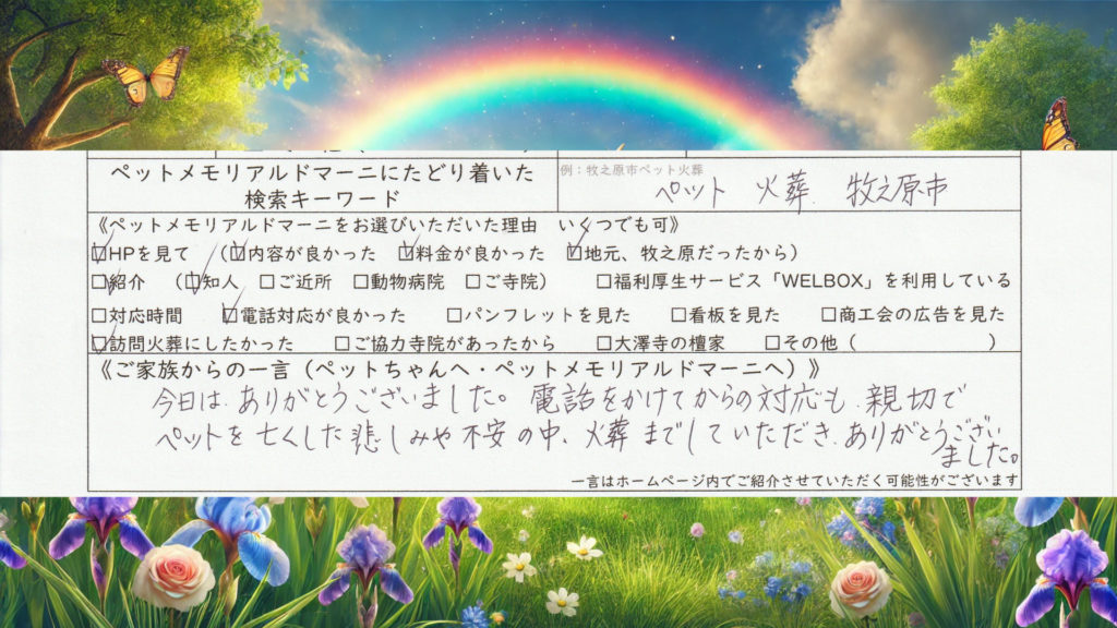 静岡県牧之原市　ペット訪問火葬　訪問ペット火葬　ペットメモリアル ドマーニ　トイプードル　ジャックくん　ありがとう　悲しみ　不安